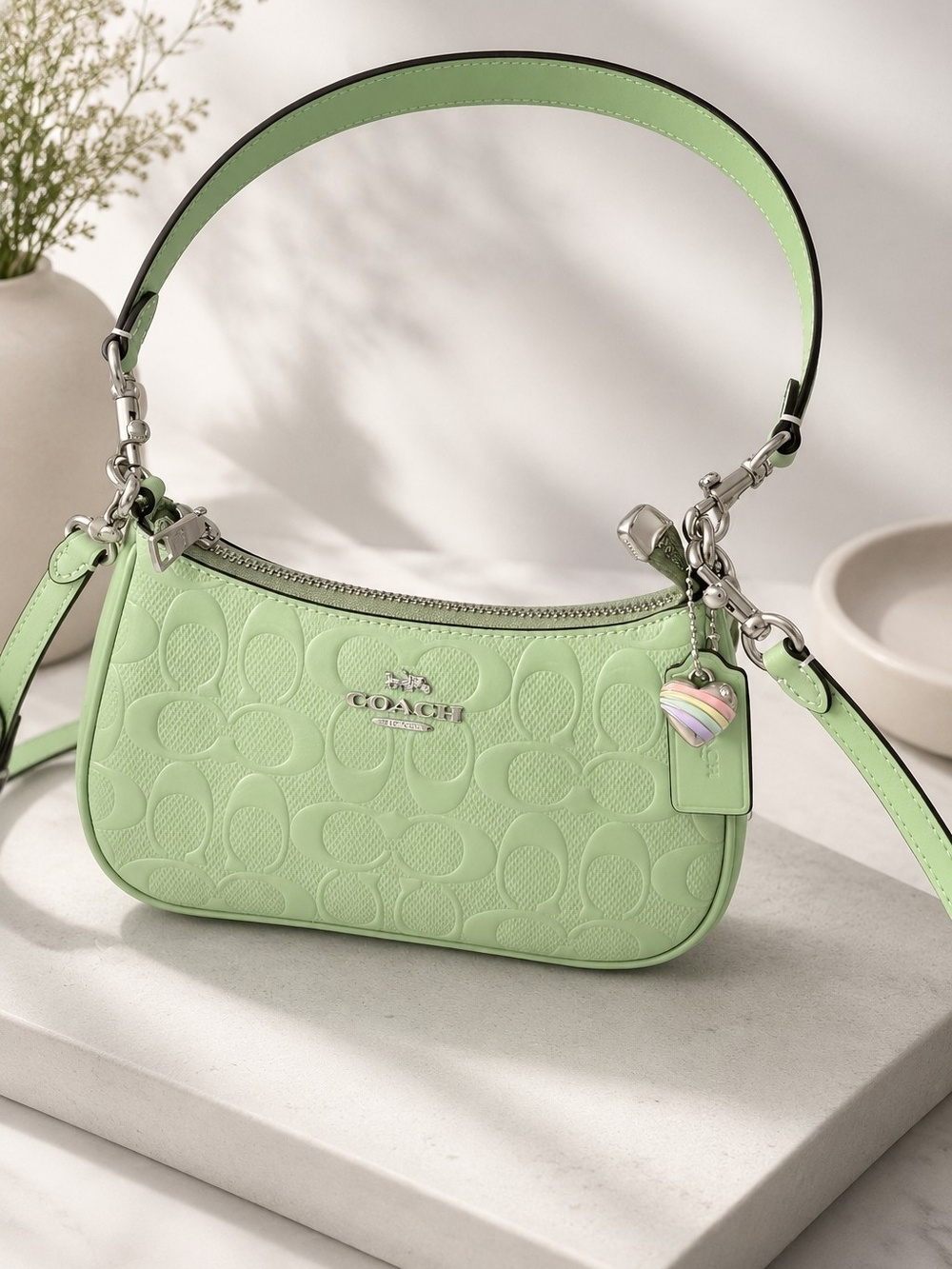 Coach Teri Mini Crossbody Bag With Heart Charm